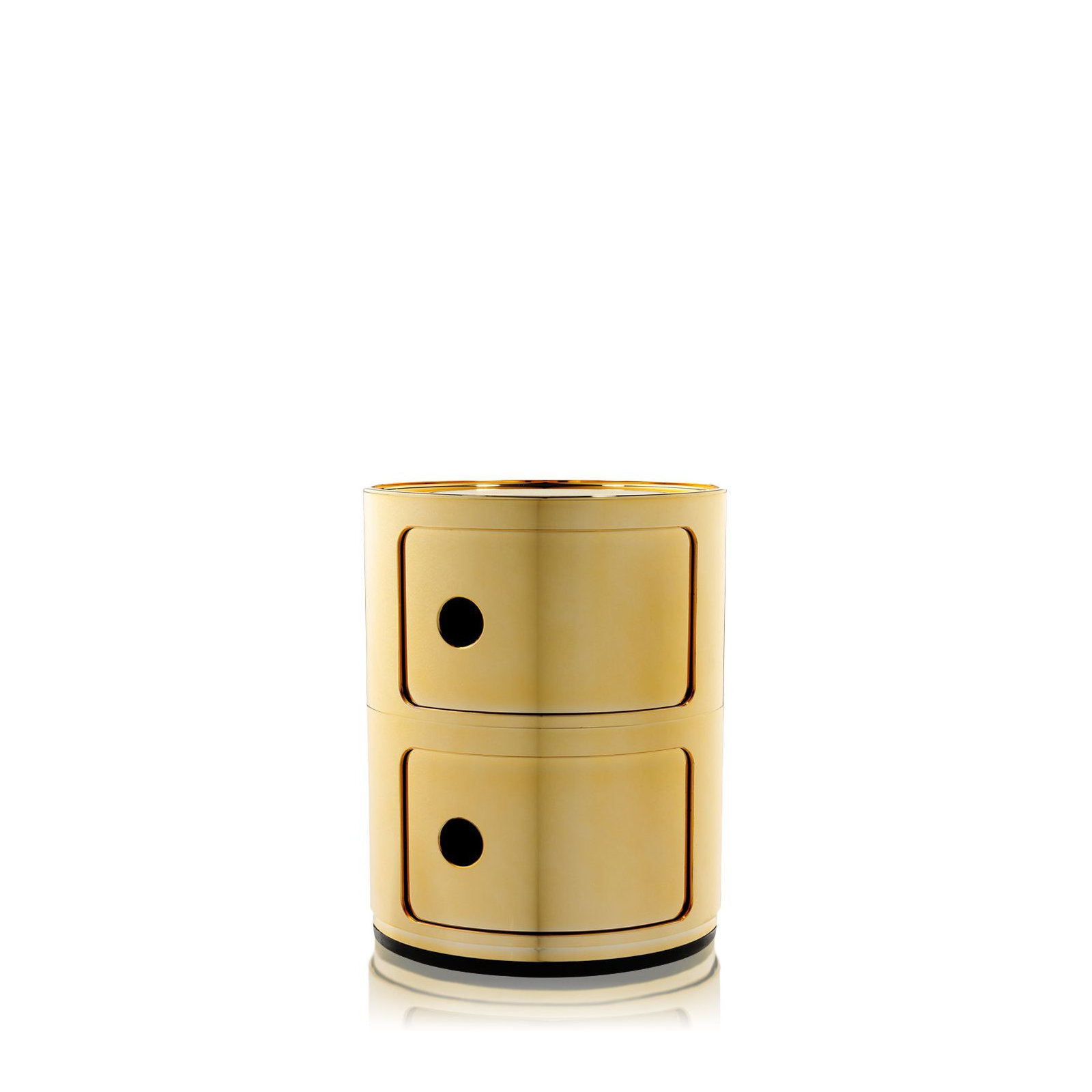 Precious Componibili Round Storage Modules, 2 Hi, Gold