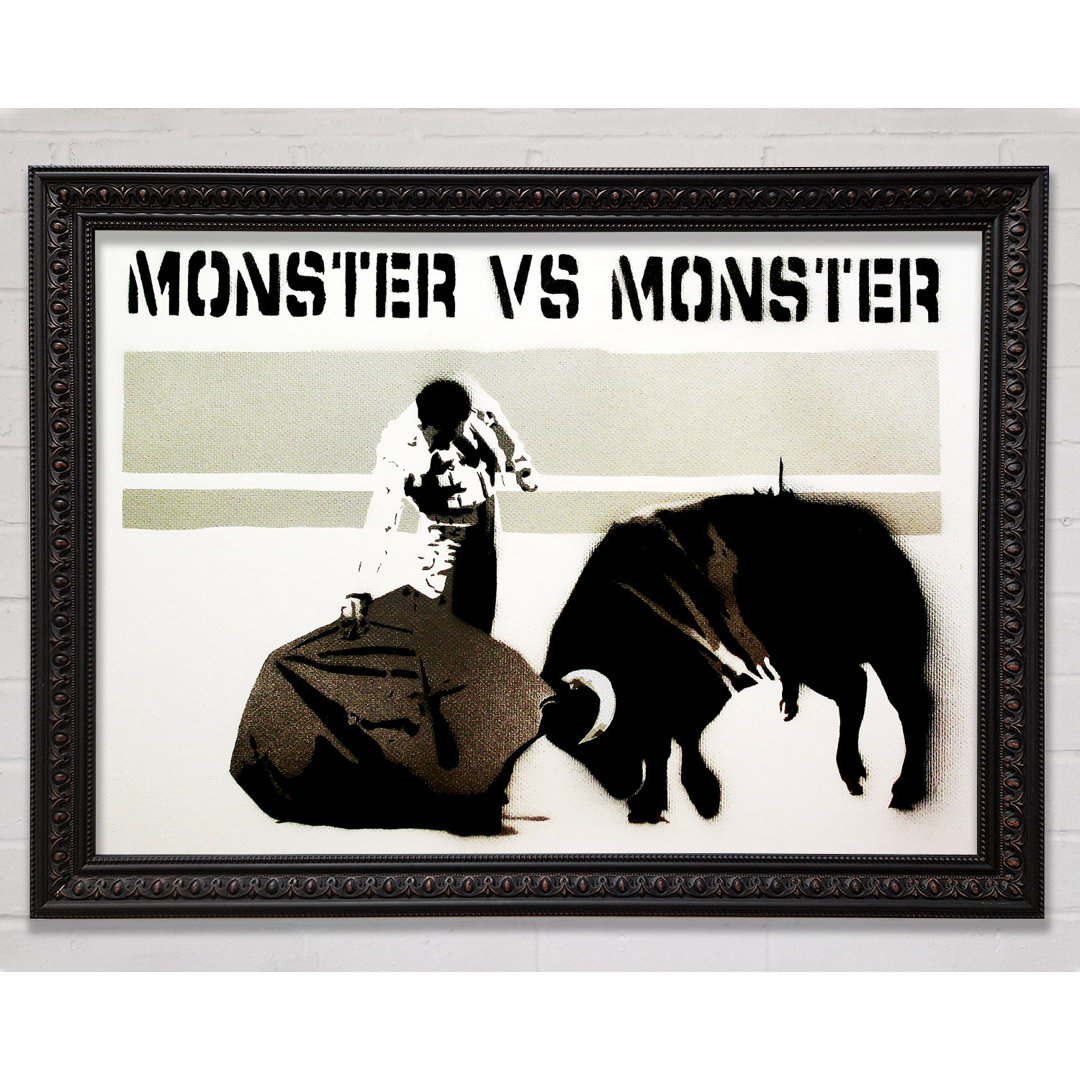 Monster Vs Monster - Einzelne Bilderrahmen Kunstdrucke