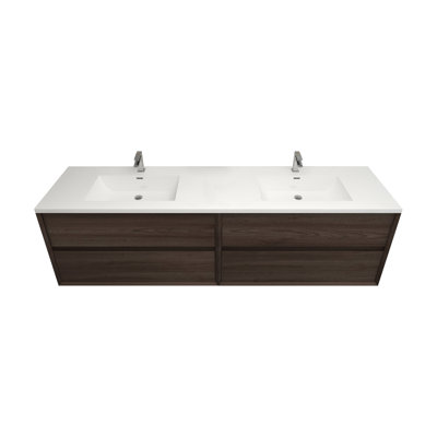 Ensemble de meuble-lavabo mural 84 po