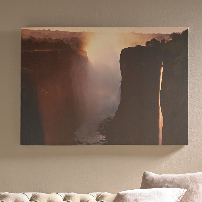 Art for the Home Twilight Peaks Printed Canvas