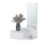 Coiffeuse Elgin avec miroir inclus, blanc-1055384449