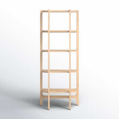 Peach Narrow Etagere Bookcase