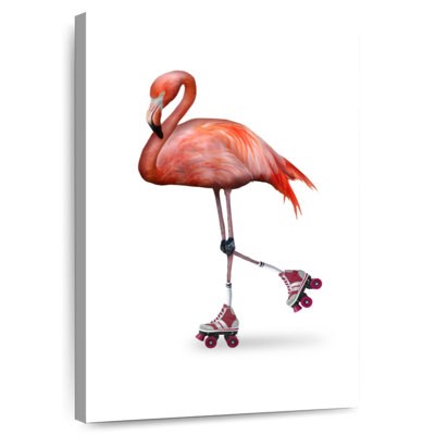 Flamingo Roller Skating
