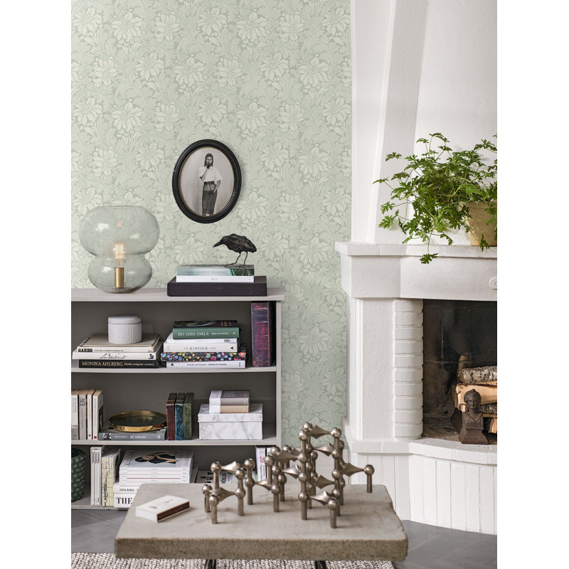 Boråstapeter Acanthus Garden Wallpaper, Light Green