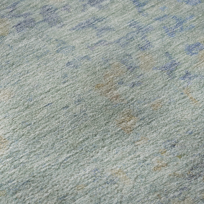 Premium Machine Washable Lubbers AMF1737 Modern Rug, Round 8'