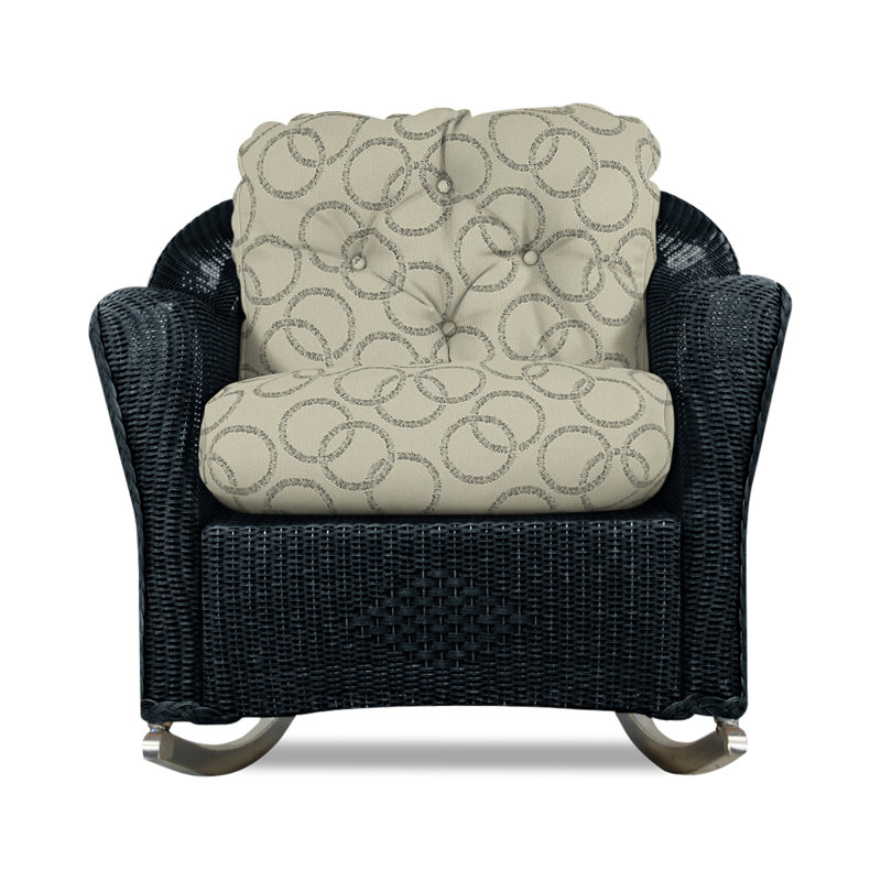 Reflections Outdoor Rocker Chair, Knix Granite, Ebony