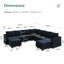 Berenika Velvet Modular U-Shaped Sectional-1141452540
