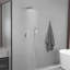 10 po Robinet de douche carré à 2 jets à poignée simple 2,5 gallons par minute avec têtes de douche réglables incluses-109695032
