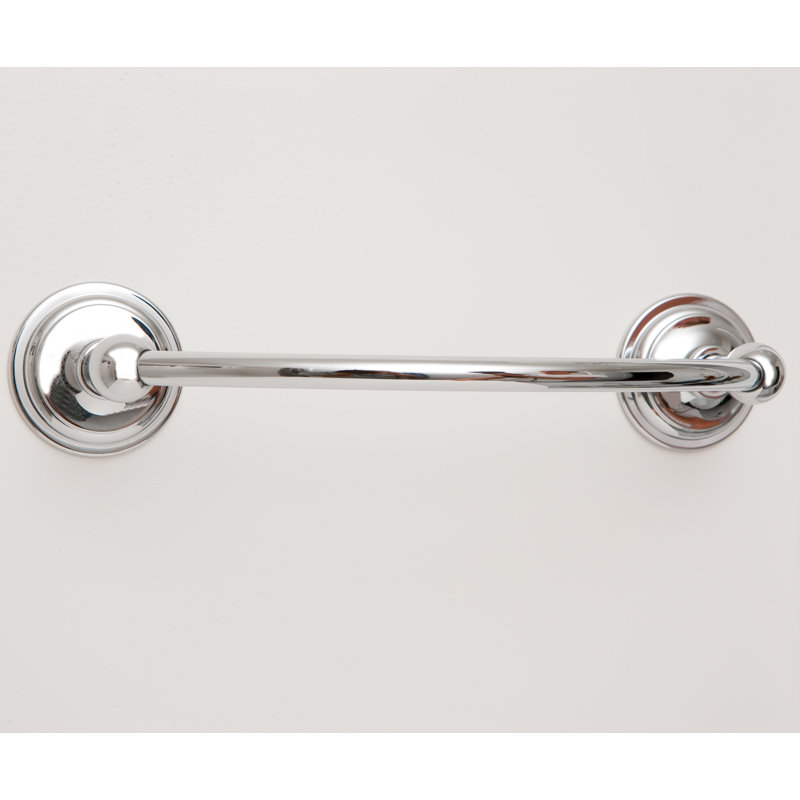 London Terrace 8" Towel Bar, Polished Chrome