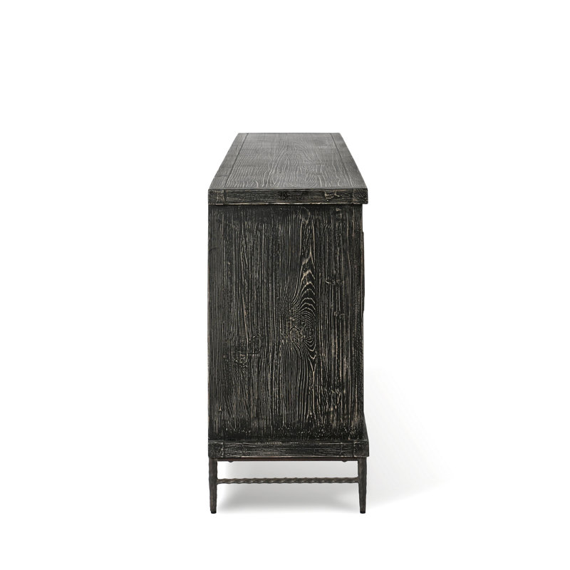 Willmark 106" Sideboard, Timeworn Black
