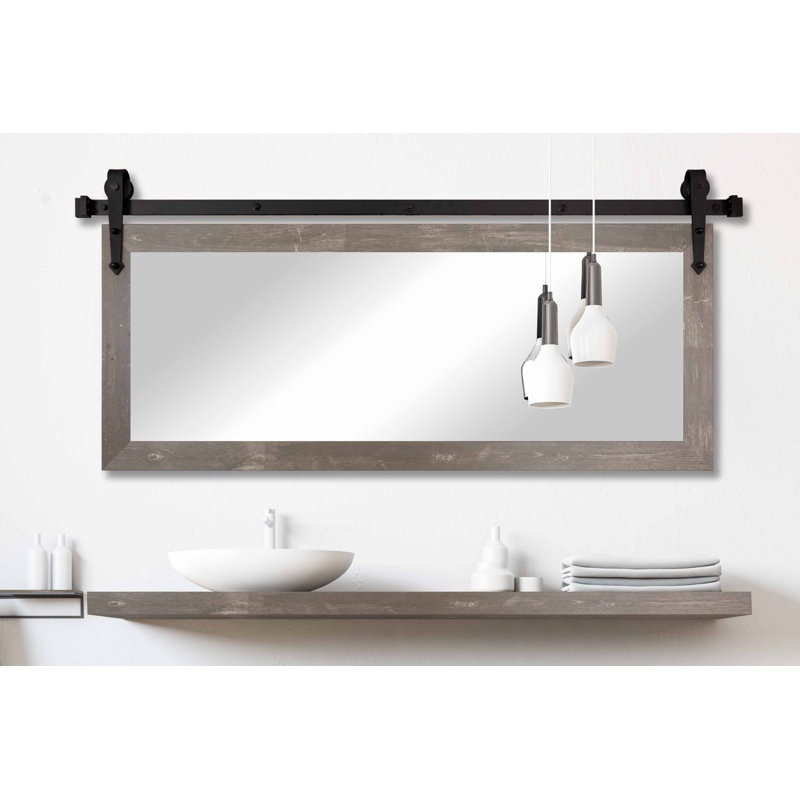 Ensley Flat Mirror, 30.5" x 49.5", Harvest Brown