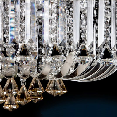 Marks Glass and Crystal LED Flush Mount