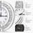 Silver Round Mirror Clock 20x20inches