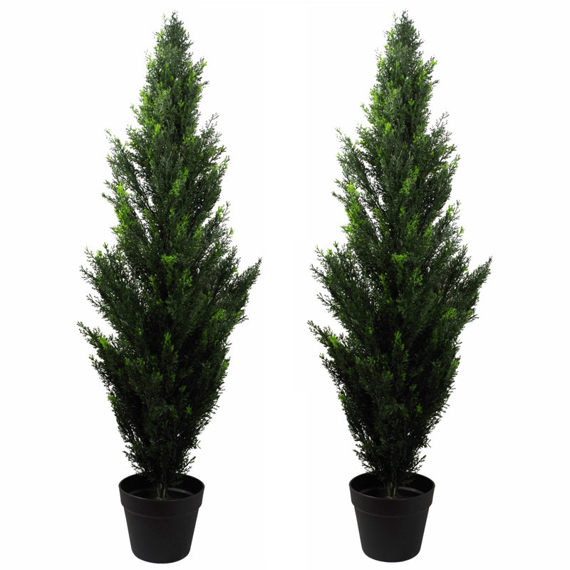 Faux Topiary in Pot Liner, 120cm H x 35cm W x 35cm D