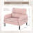 Corduroy Fabric Accent Armchair-1832679461