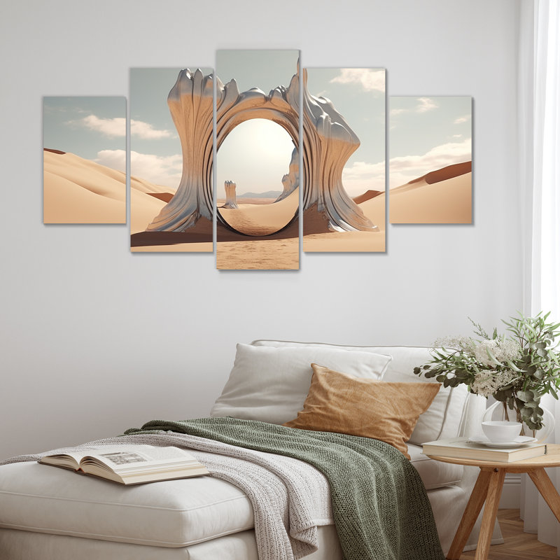  «Gate To Space, paysage surréel IV - surréalisme, paysage, art mural