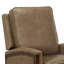 Fauteuil inclinable manuel en cuir véritable de 32,3 po de largeur avec main courante en bois massif Liauro (ensemble de 2)-769439678