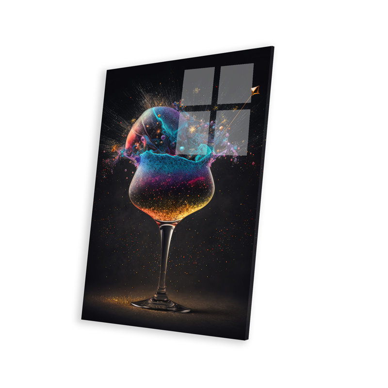Impression de martini magique sur verre acrylique