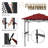 8 Ft. W x 5 Ft. D Powder Coated Steel Gazebo-97565942