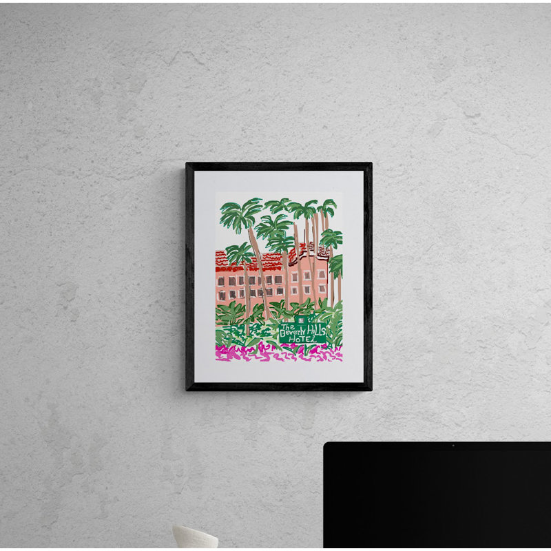 Beverly Hills Hotel Print by Deborah Blum, 32" H x 24" W