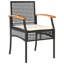 Ensemble de salle à manger de patio avec coussins 3 pièces Latitude Run®-115352485-115352510