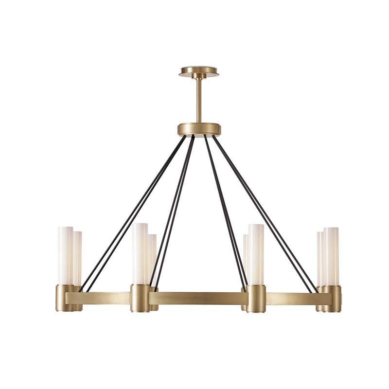 Dixon Chandelier (Natural Brass), Natural Brass