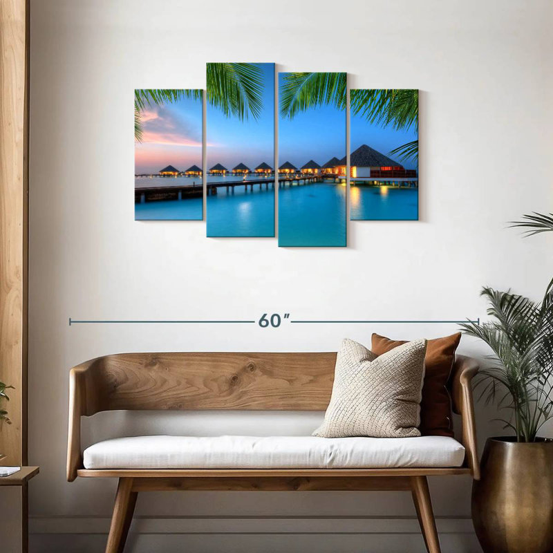 Bungalow Aletra Maldives Water, H 27 po x l 43 po