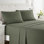  Ensemble de draps double brossé de luxe pour hôtel avec draps et taies d'oreiller très doux