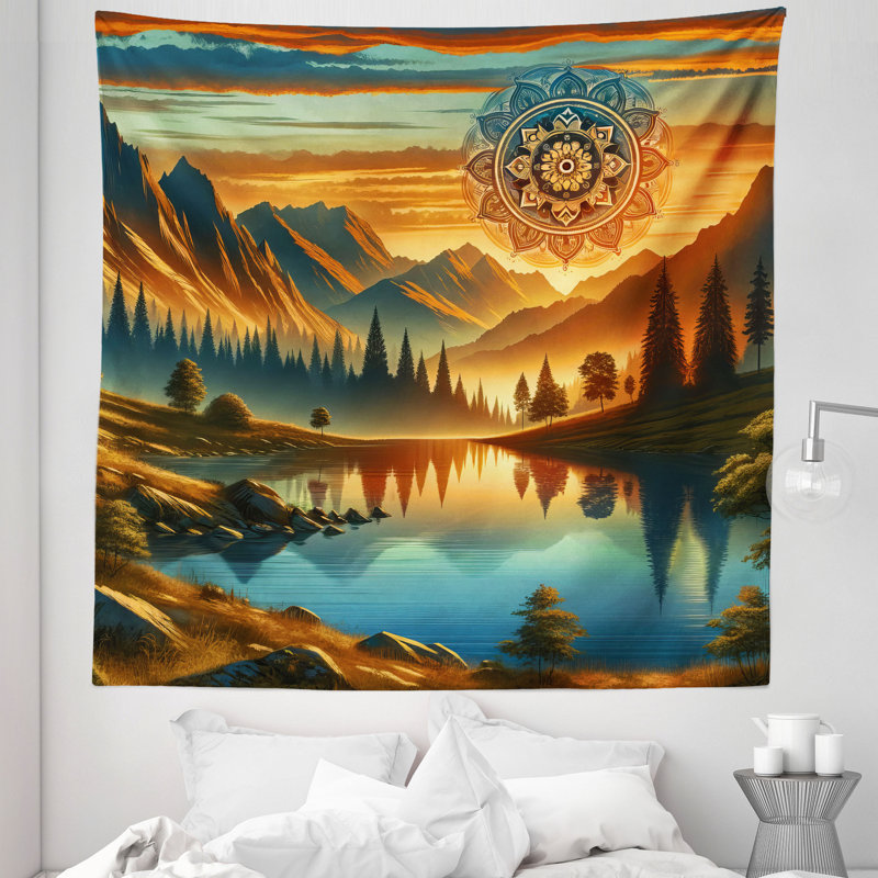 Tapisserie en microfibre, H 88 po x l 88 po