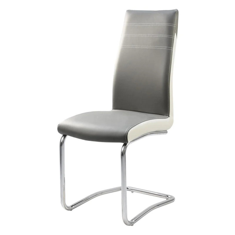 Ensemble de 8 chaises d'appoint en métal Antonsen, Gris
