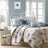 Brushed Microfiber Quilt Set With Throw Pillows Blue King-117515573