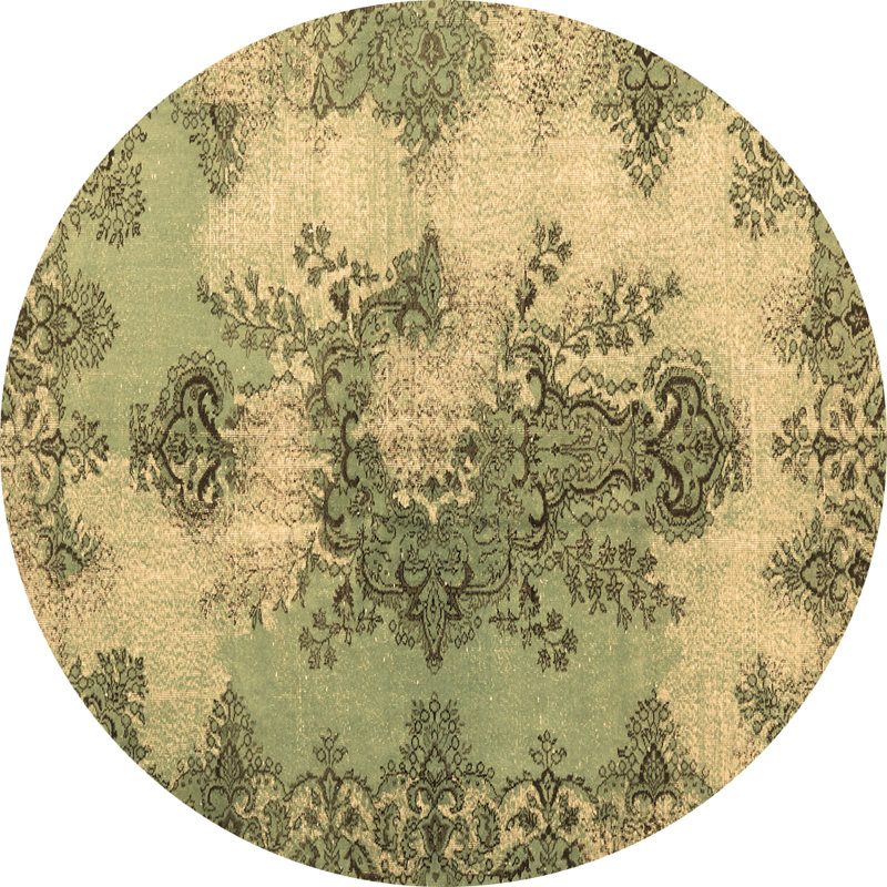 Ekong Performance Oriental Indoor Rug, Round 3'
