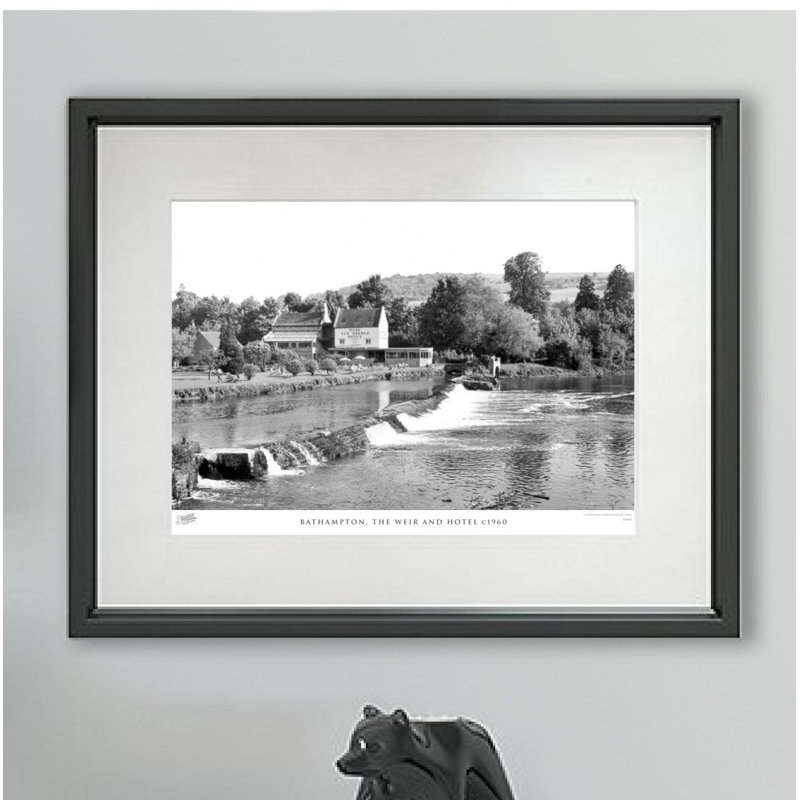 Bathampton, The Weir And Hotel C1960 - Single Picture Frame Print, 28cm H X 36cm W x 2cm D