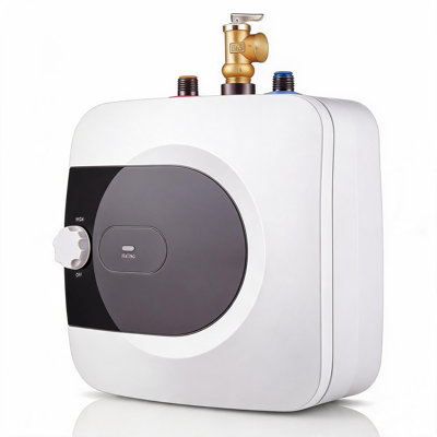 Mini chauffe-eau 2,6 gallons, chauffe-eau instantané sous évier 120 V, compact