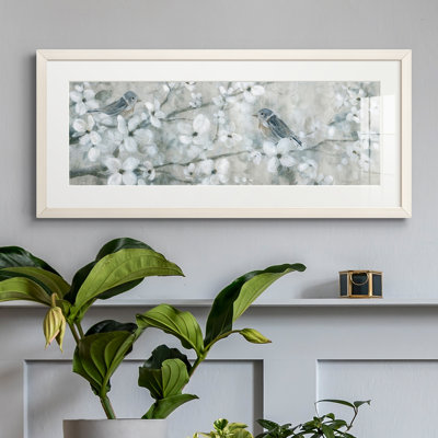 Peinture sur papier encadrée