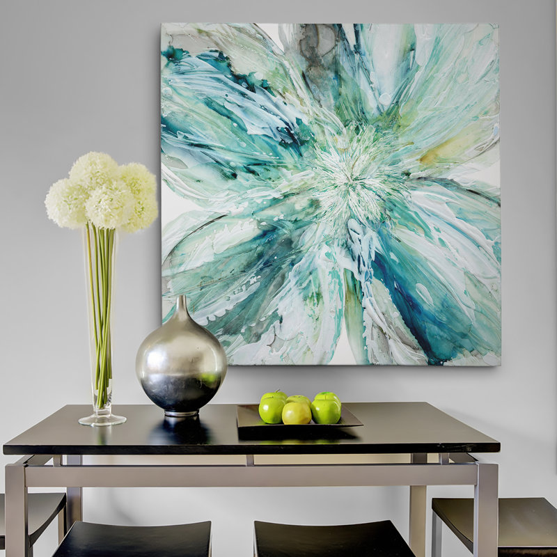 Blossom Bursts - Imprimé, H 40 po x l 40 po x P 1,5 po, Toile tendue