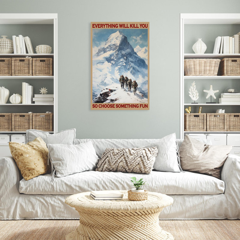 Impression sur toile, Avreen Mountainneering, H 36 po x l 24 po x P 1,25 po