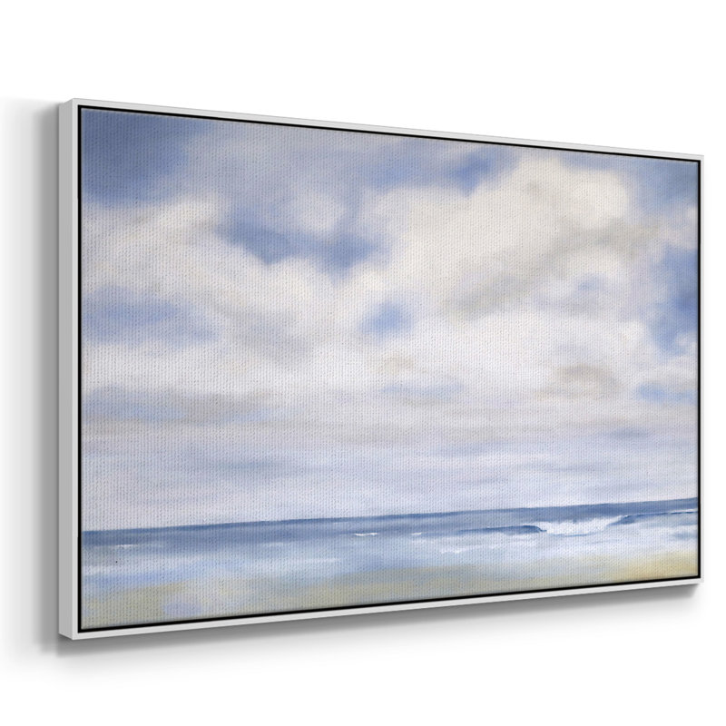 The Wave, reproduction d'art sur toile encadrée, Blanc, H 17 po x l 25 po x P 2 po