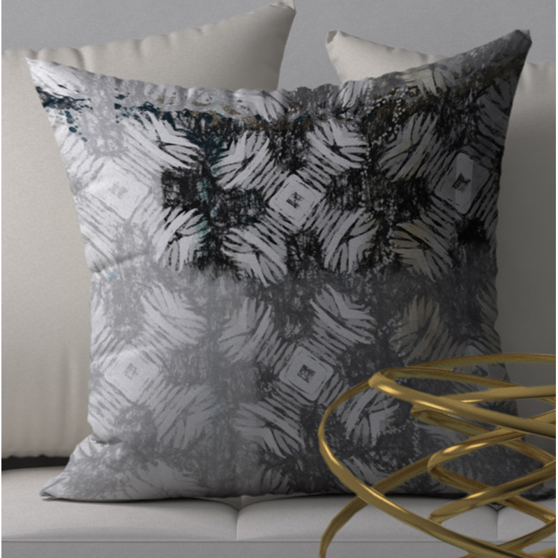 Abstract Reversible Throw Pillow, 24" x 24"