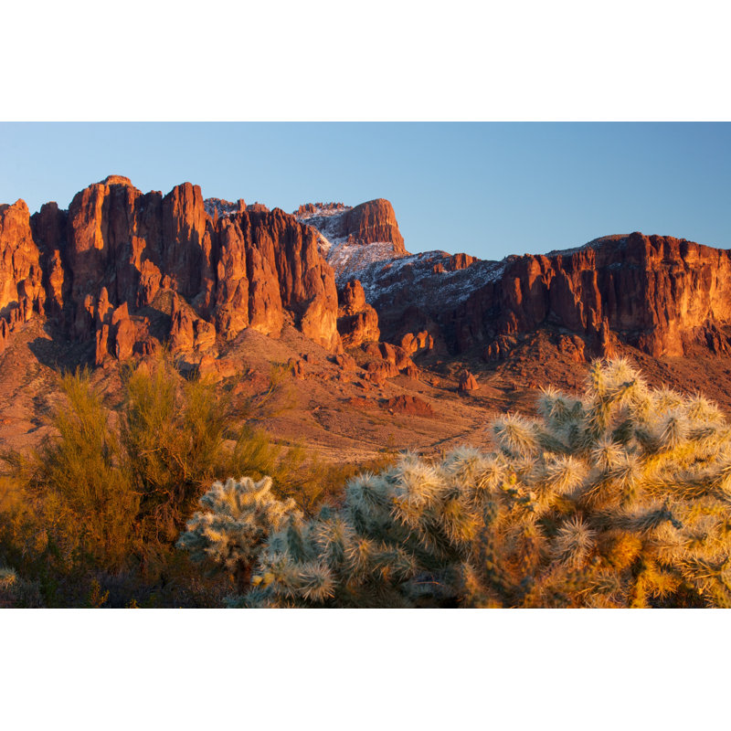 Superstition Mountains by Srabin - Wrapped Canvas Print, 20cm H x 30cm W