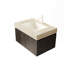 Meuble-lavabo 30 po, armoire de rangement en contreplaqué flottant avec tiroir et porte avec 1 trou de robinet pré-percé, espresso pré-assemblé