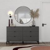 Namon 6 - Drawer Dresser Dark Gray