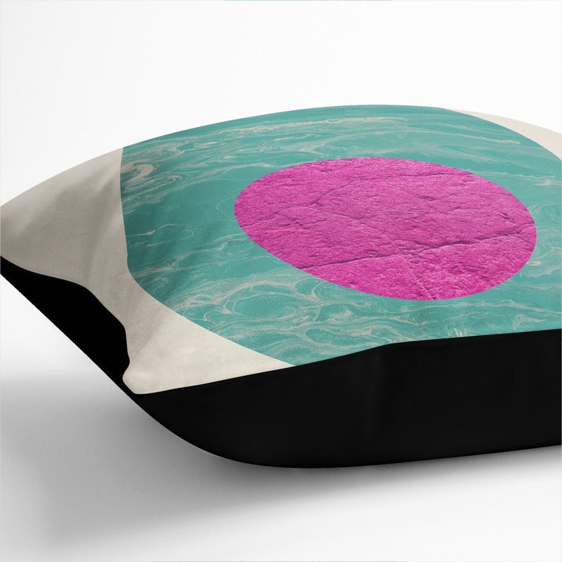 Avocado Square Throw Cushion, Black, 55cm H x 55cm W x 20cm D