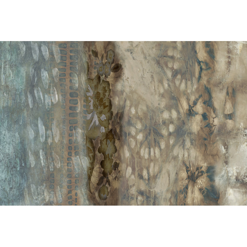 Shibori Panel I - Wrapped Canvas Print, 30cm H x 46cm W x 3.8cm D