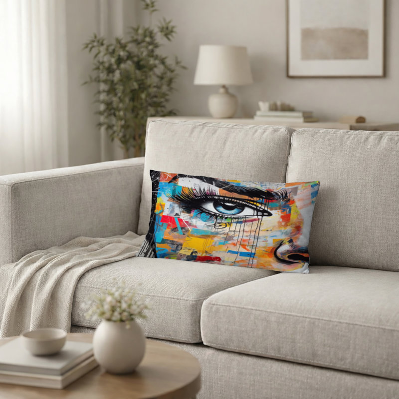 Coussin Fashion Printed, H 12 po x l 20 po