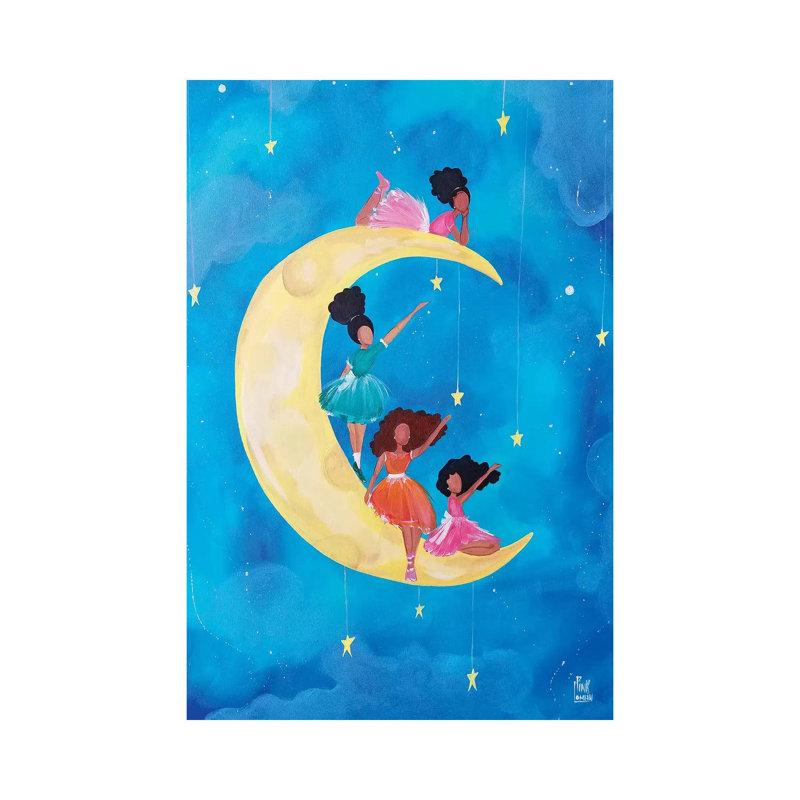 « REACH » par Pinklomein-impression d’art graphique, Pas de tapis, H 26 po x l 18 po x 1,5 po, Toile tendue