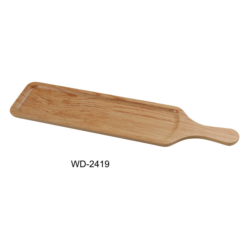 Yanco Melamine Tray, 0.75" H x 19.75" L x 5.5" W