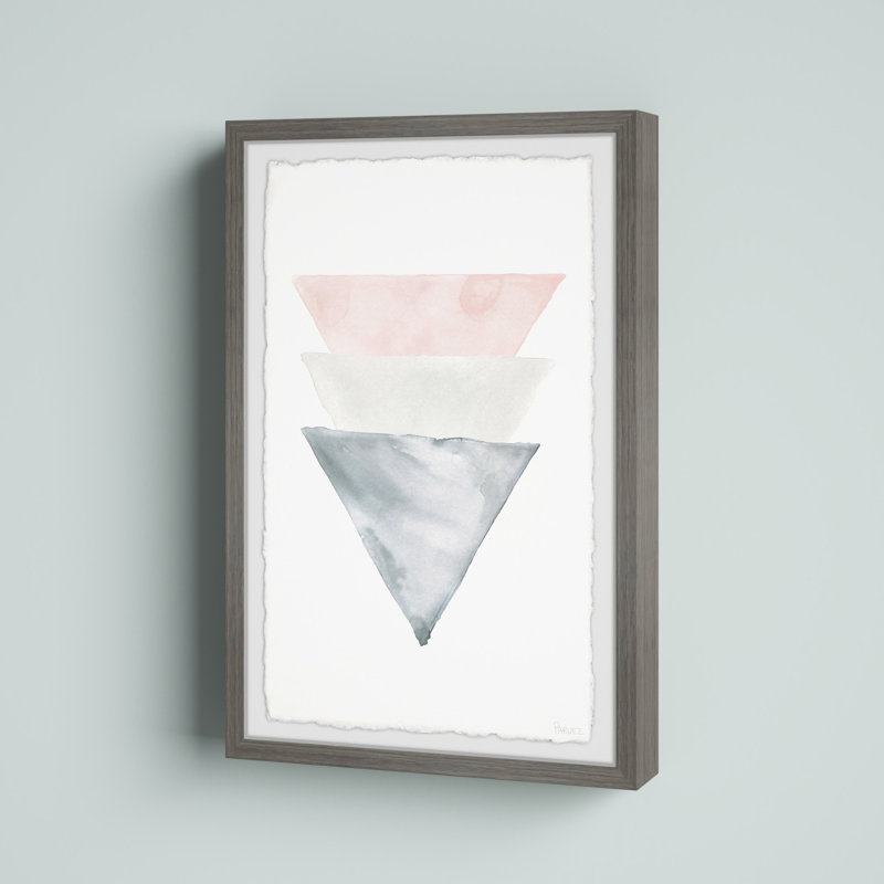 «Triple Cones», reproduction encadrée, H 12 po x l 8 po x P 1,5 po