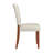 Aliaskar 20 " H Faux Leather Upholstered Rubberwood Solid Wood Side Chair
