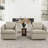 Holl Two Pieces 30" Wide Performance Fabric Upholstered Swivel Chair, No Assembly Required-1864418304